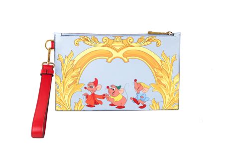 cinderella versace bag|Versace X Disney Cinderella Mice Small Printed Leather Pouch.